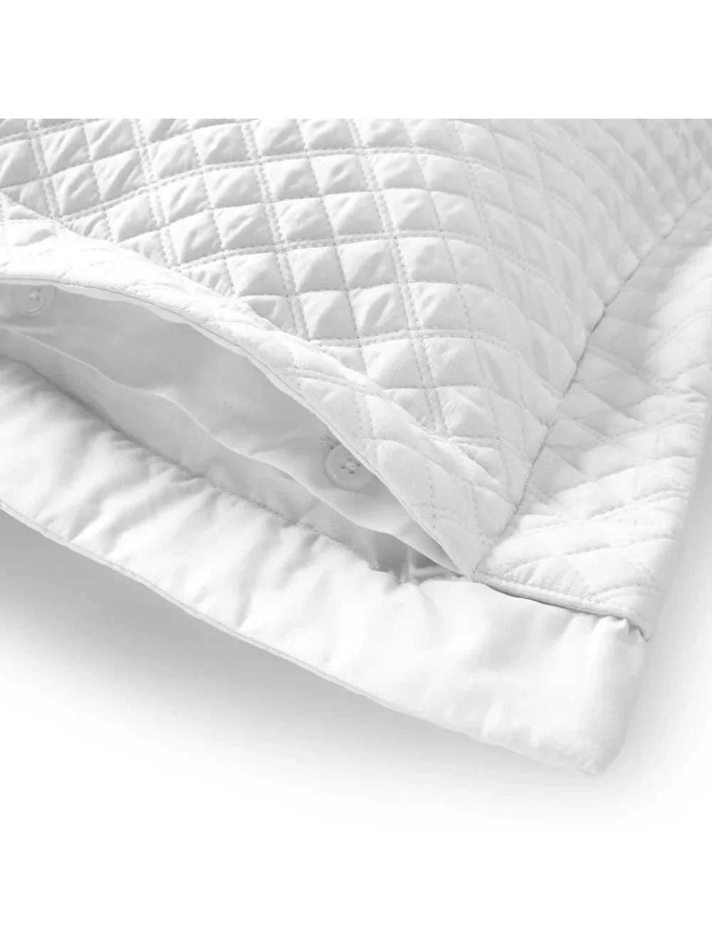 NWT Ralph Lauren RL Quilted Sateen Argyle  Studio White Size European Sham